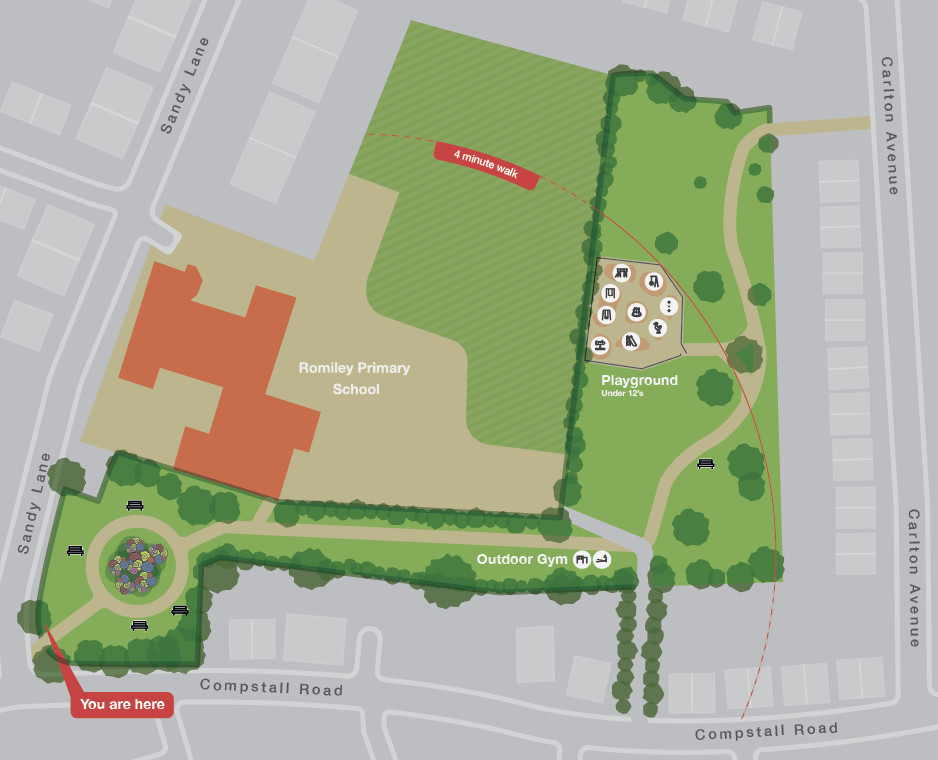 Romiley Park Map